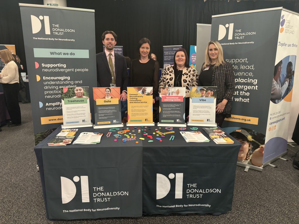 Stephen Caulfield, Policy Lead; Kate Grieve, Director of People & Culture; Kim Murphy, Services Co-ordinator; and Kirsten Lamb, Speech & Language Therapist at The Gathering 2026.